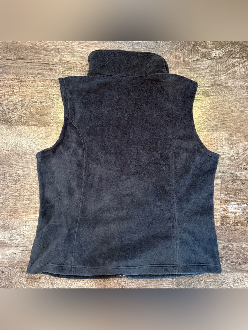 NWT Columbia Women’s Black Fleece Vest Full Zip Mock Neck XL Fall Winter Soft - Picture 3 of 3